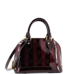 Alma Handbag Limited Edition Monogram Vernis Rayures BB