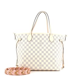 Neverfull NM Tote Damier with Braided Detail MM