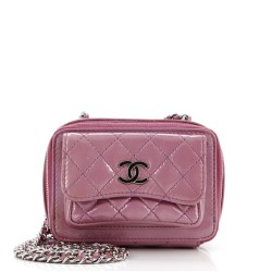 Pocket Box Camera Case Quilted Patent Mini