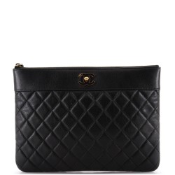Mademoiselle Vintage O Case Clutch Quilted Sheepskin Medium