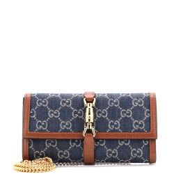 Jackie 1961 Continental Chain Wallet GG Denim