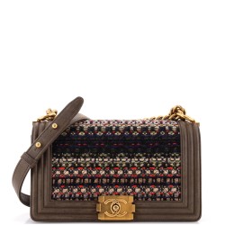 Boy Flap Bag Quilted Tweed Old Medium