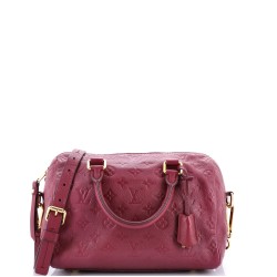 Speedy Bandouliere Bag Monogram Empreinte Leather 25