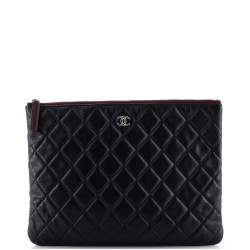 O Case Clutch Quilted Lambskin Medium