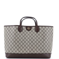 Ophidia Top Handle Shopping Tote GG Coated Canvas Medium