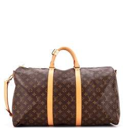 Keepall Bandouliere Bag Monogram Canvas 50