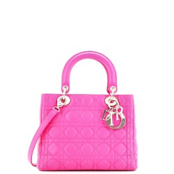 Lady Dior Bag Cannage Quilt Lambskin Medium