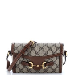 Horsebit 1955 Flap Crossbody Bag GG Coated Canvas Mini