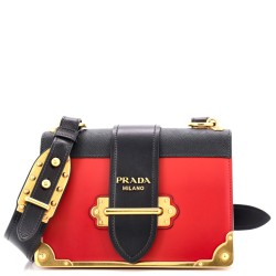 Cahier Chain Crossbody Bag City Calf and Saffiano Small