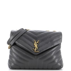 Loulou Shoulder Bag Matelasse Chevron Leather Medium