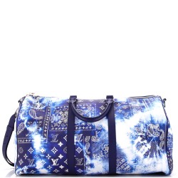 Keepall Bandouliere Bag Limited Edition Monogram Bandana Leather 50