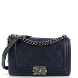 Stitch Boy Flap Bag Quilted Calfskin Old Medium