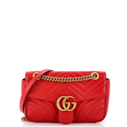GG Marmont Flap Bag Matelasse Leather Small