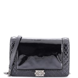 Reverso Boy Flap Bag Patent Small