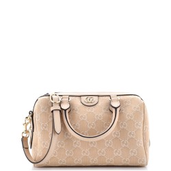 Ophidia Convertible Boston Bag GG Denim Small