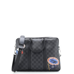 Porte-Documents Voyage Briefcase Limited Edition Damier Graphite LV League PM