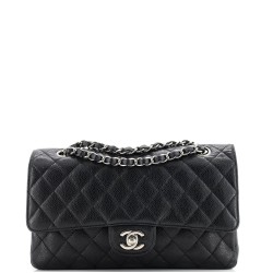 Classic Double Flap Bag Quilted Caviar Medium
