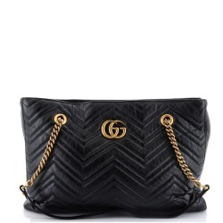 GG Marmont Zip Tote Matelasse Leather Medium