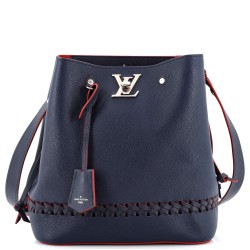 Lockme Bucket Bag Braided Leather