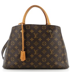 Montaigne Handbag Monogram Canvas MM