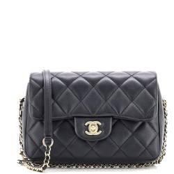 My Precious Pearls Chain Flap Bag Quilted Lambskin Medium