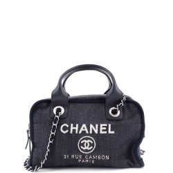 Deauville Bowling Bag Denim Small