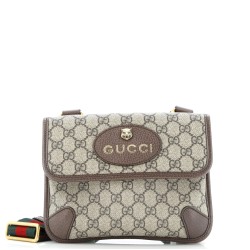 Neo Vintage Flap Messenger GG Coated Canvas Small