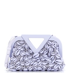 Point Shoulder Bag Shell Embellished Crochet Small