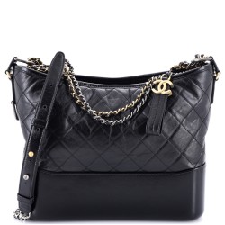 Gabrielle Hobo Quilted Aged Calfskin Medium