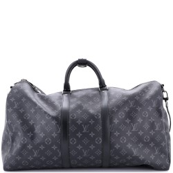 Keepall Bandouliere Bag Monogram Eclipse Canvas 55