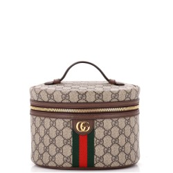 Ophidia Top Handle Cosmetic Case GG Coated Canvas Small