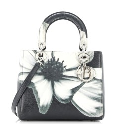 Lady Dior Bag Printed Leather Medium