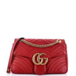 GG Marmont Flap Bag Matelasse Leather Medium