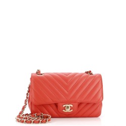 Classic Single Flap Bag Chevron Lambskin Mini