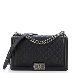 Boy Flap Bag Quilted Lambskin New Medium