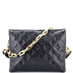 Coussin Bag Monogram Embossed Lambskin PM