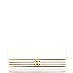 Captain Gold Clutch Embroidered Caviar