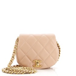 Coco Mail Clutch with Chain Quilted Calfskin Mini