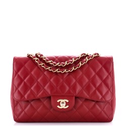 Classic Single Flap Bag Quilted Caviar Jumbo
