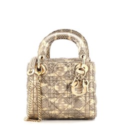 Lady Dior Chain Bag Python Mini