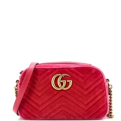 GG Marmont Shoulder Bag Matelasse Velvet Small