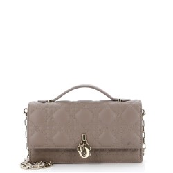My Dior Top Handle Flap Bag Cannage Quilt Lambskin Small