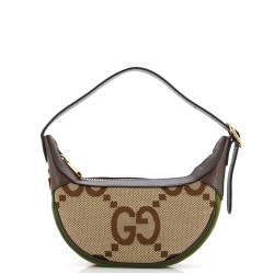 Ophidia Half Moon Bag Jumbo GG Canvas Mini