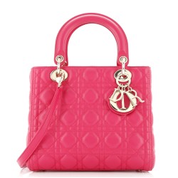 Lady Dior Bag Cannage Quilt Lambskin Medium