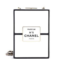 No.5 Perfume Box Evening Clutch Leather