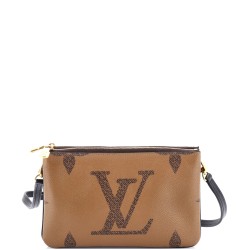 Double Zip Pochette Reverse Monogram Giant