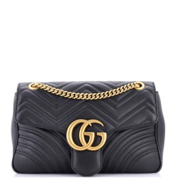 GG Marmont Flap Bag Matelasse Leather Medium