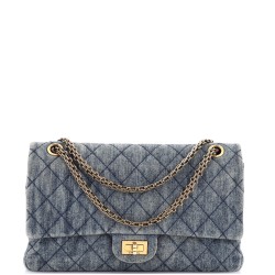 Reissue 2.55 Flap Bag Quilted Denim 227