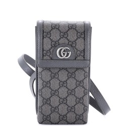Phone Flap Crossbody Bag GG Coated Canvas