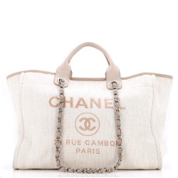 Deauville Tote Striped Mixed Fibers Medium
